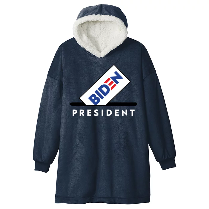 Biden President Vote For Biden Hooded Wearable Blanket