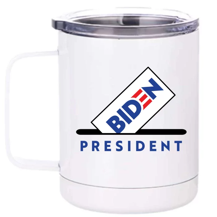 Biden President Vote For Biden Front & Back 12oz Stainless Steel Tumbler Cup