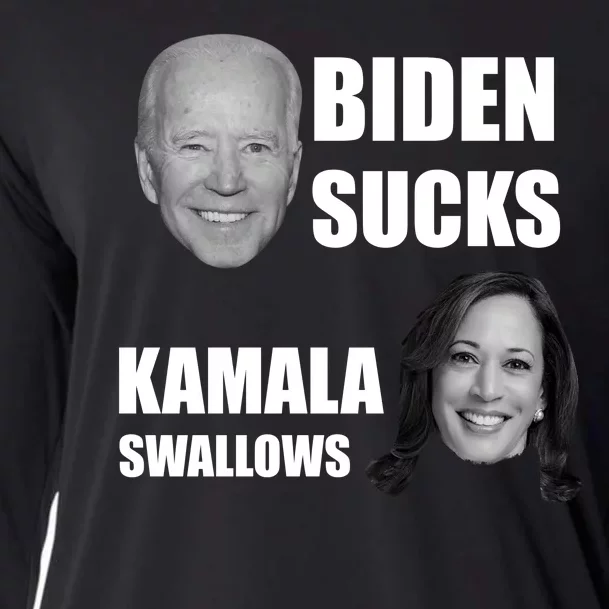 Biden Sucks Kamala Swallows Cooling Performance Long Sleeve Crew