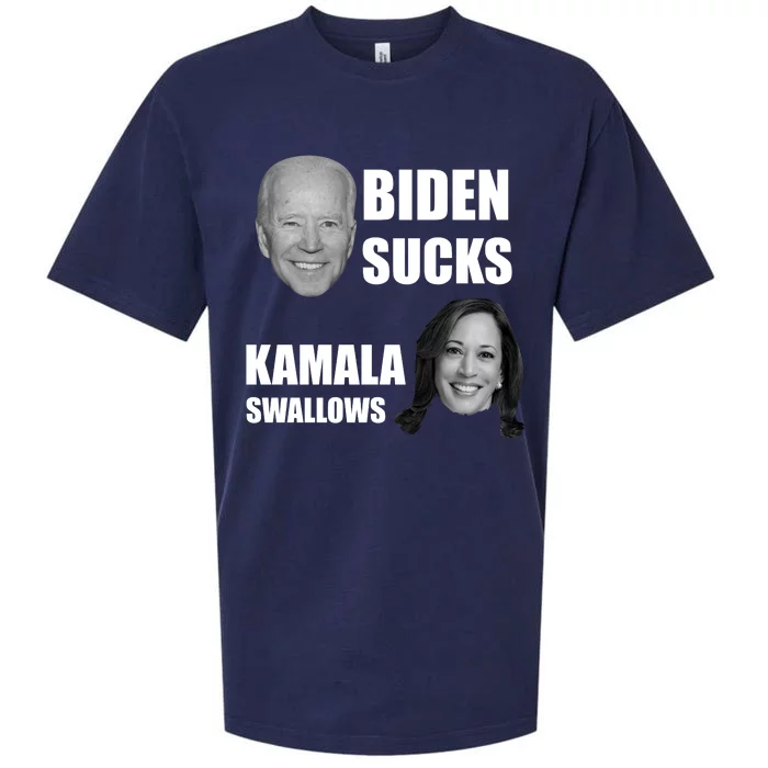 Biden Sucks Kamala Swallows Sueded Cloud Jersey T-Shirt