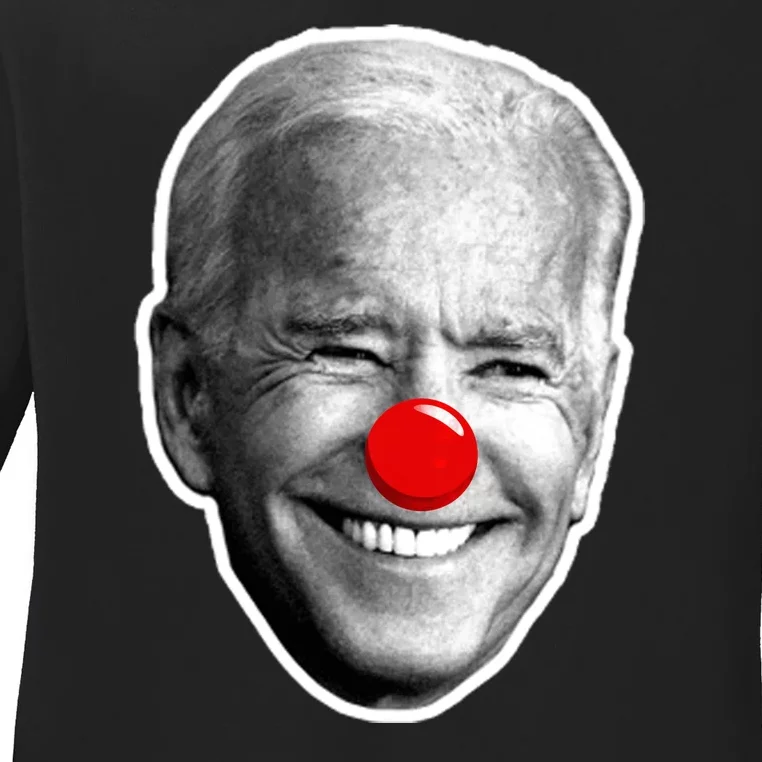 Biden The Clown Ladies Long Sleeve Shirt