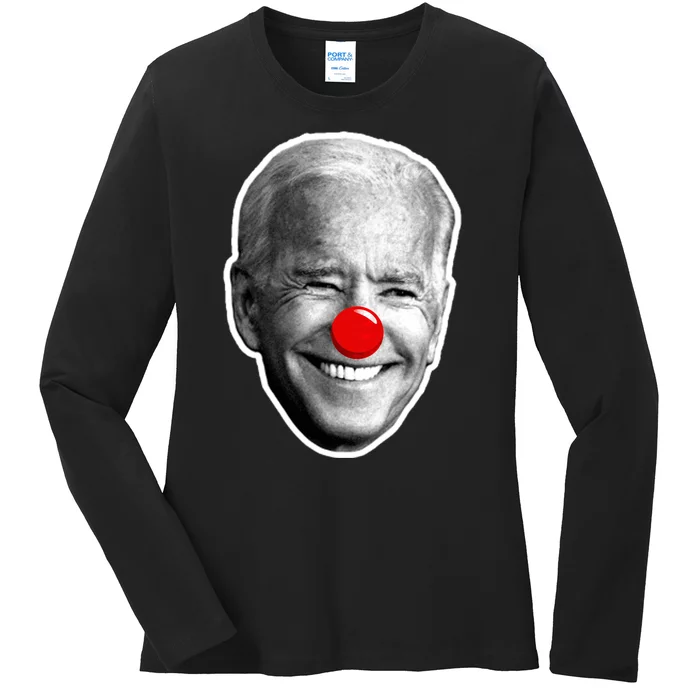 Biden The Clown Ladies Long Sleeve Shirt