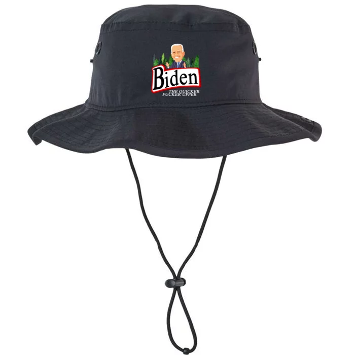 Biden The Quicker Fucker Upper Funny Cartoon Legacy Cool Fit Booney Bucket Hat