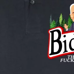 Biden The Quicker Fucker Upper Funny Cartoon Softstyle Adult Sport Polo