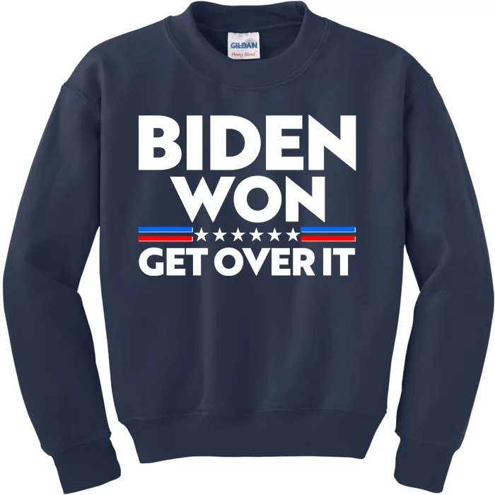 Biden Won Get Over It Kids Sweatshirt