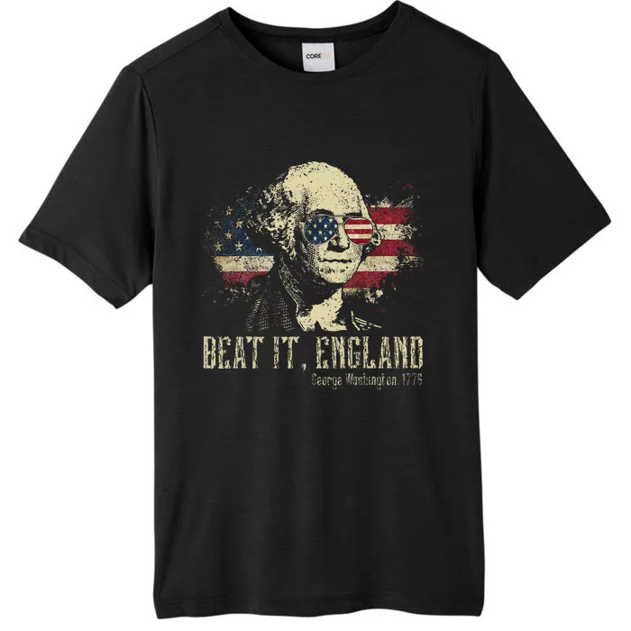 Beat It England Funny George Washington 1776 Usa 4th Of July ChromaSoft Performance T-Shirt