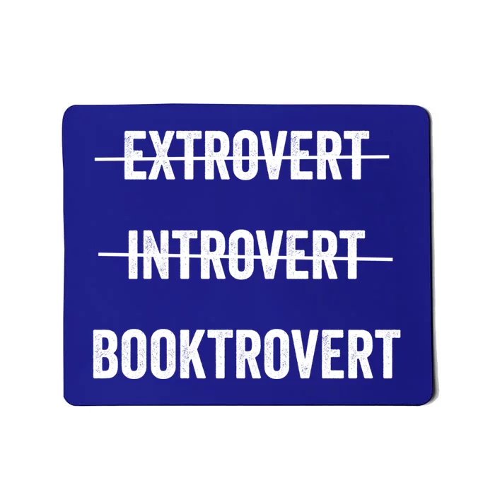 Booktrovert Introvert Extrovert Funny Gift For Book Lovers Cool Gift Mousepad