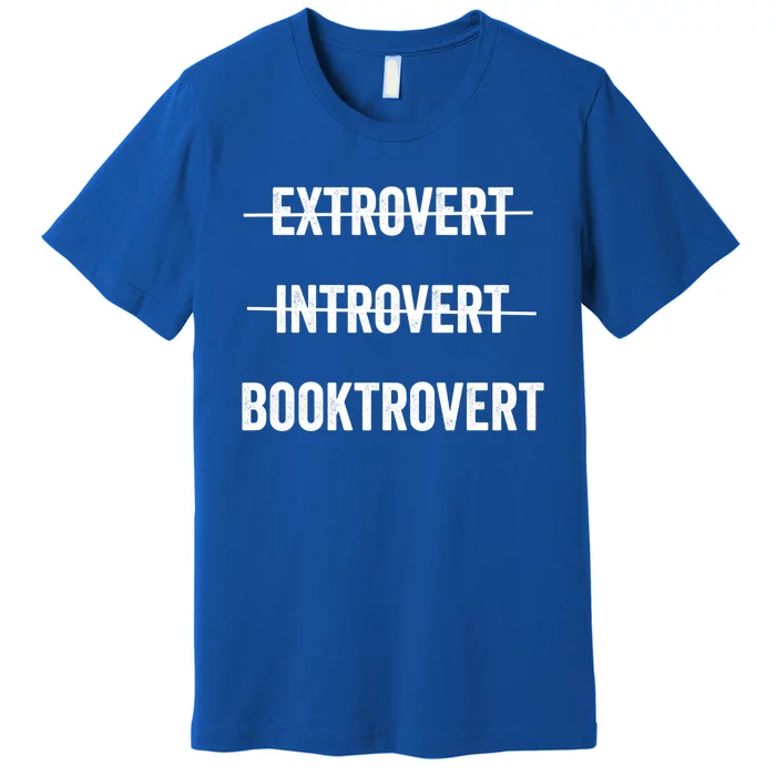 Booktrovert Introvert Extrovert Funny Gift For Book Lovers Cool Gift Premium T-Shirt