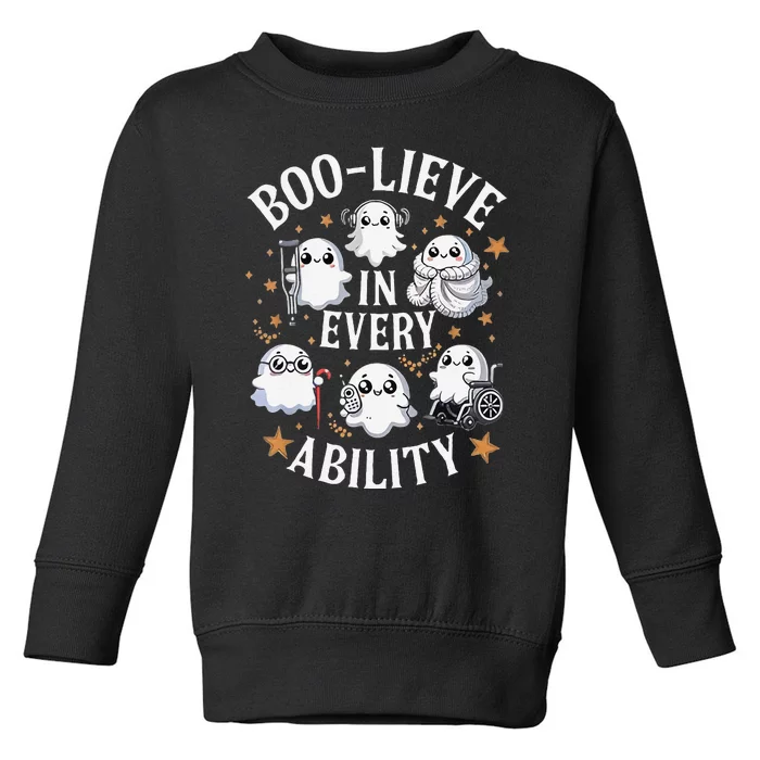 Boolieve In Every Ability Sped Teacher Slp Students Toddler Sweatshirt