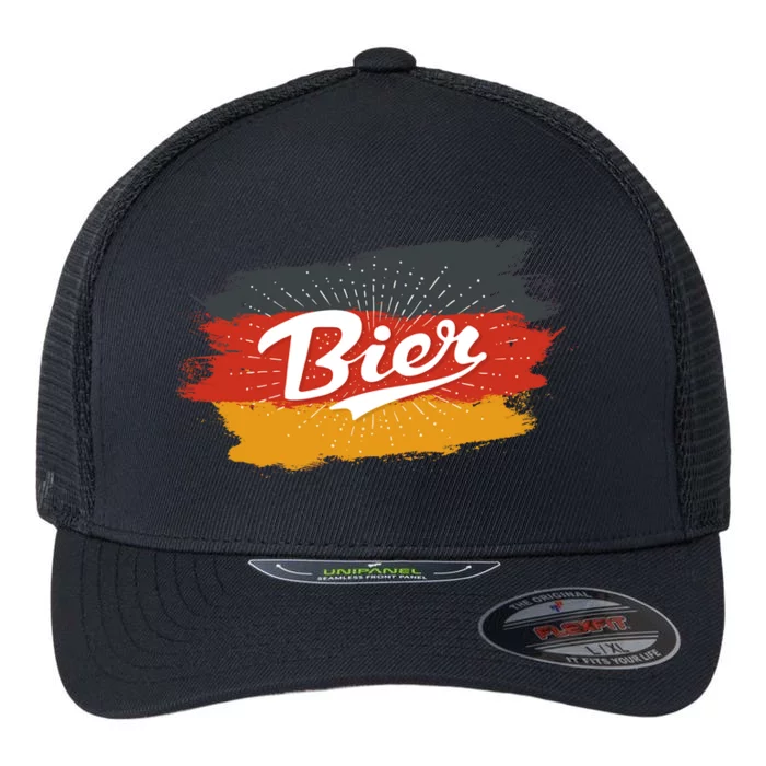 Bier German Flag Oktoberfest Flexfit Unipanel Trucker Cap