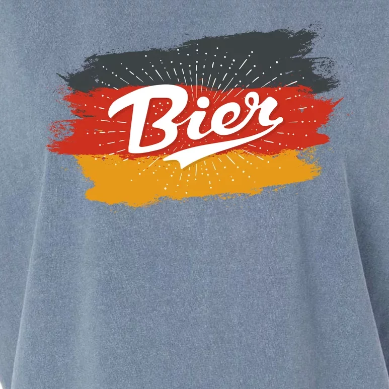 Bier German Flag Oktoberfest Garment-Dyed Women's Muscle Tee