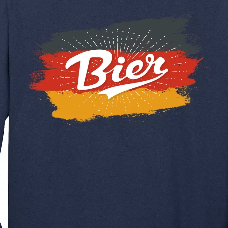 Bier German Flag Oktoberfest Long Sleeve Shirt