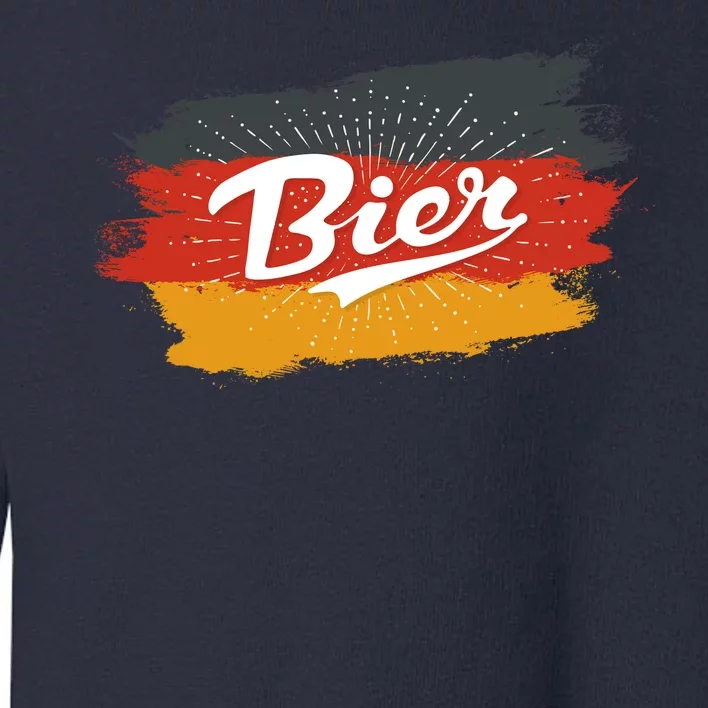 Bier German Flag Oktoberfest Toddler Sweatshirt