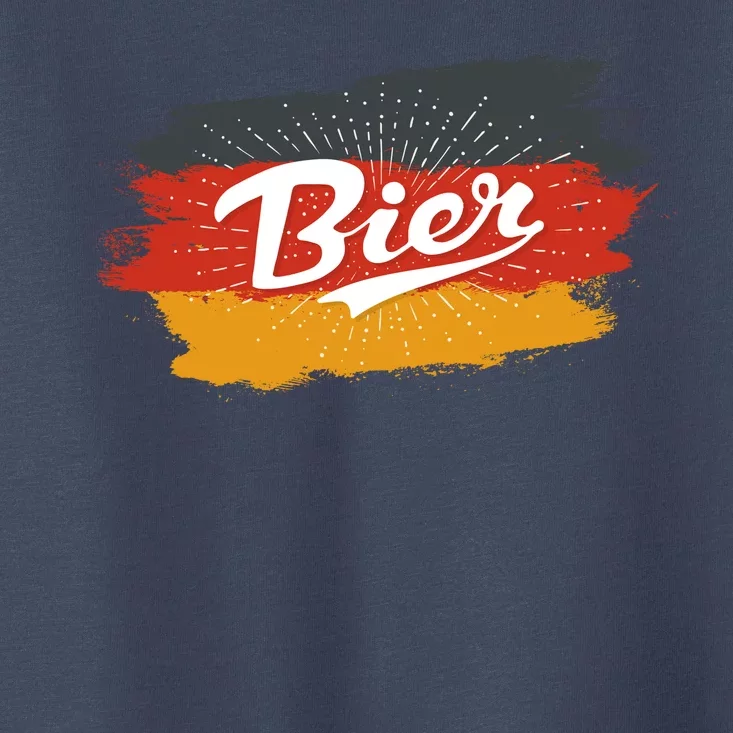 Bier German Flag Oktoberfest Toddler T-Shirt