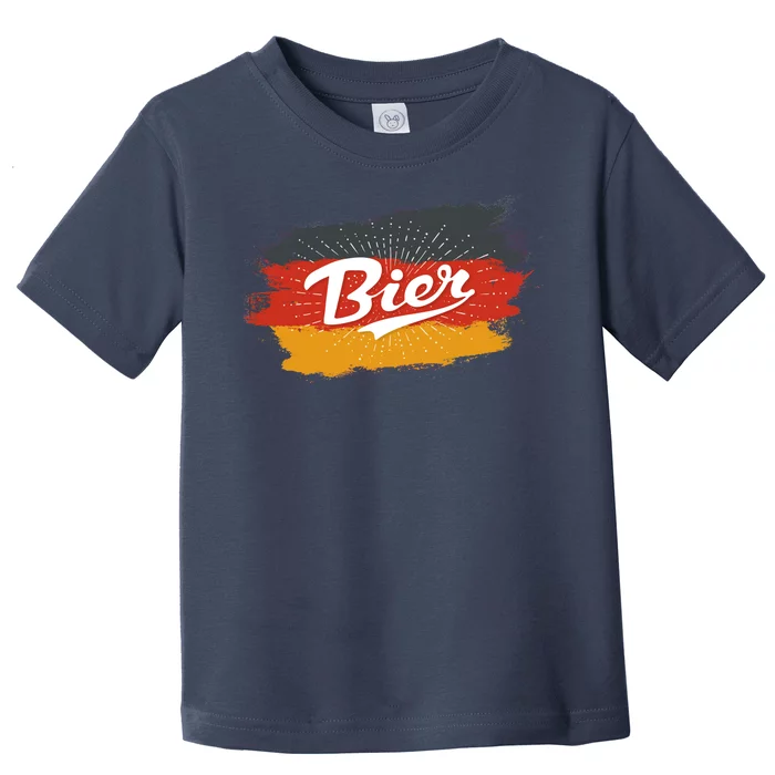 Bier German Flag Oktoberfest Toddler T-Shirt