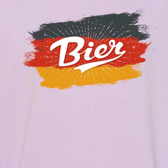 Bier German Flag Oktoberfest Garment-Dyed Sweatshirt