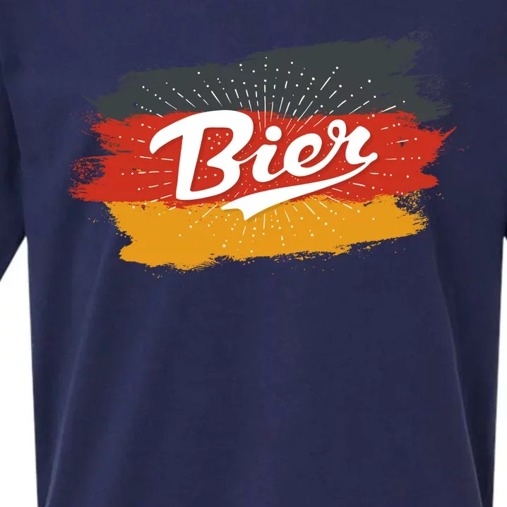 Bier German Flag Oktoberfest Sueded Cloud Jersey T-Shirt