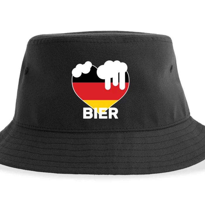 Bier Heart Full of Beer Oktoberfest Sustainable Bucket Hat