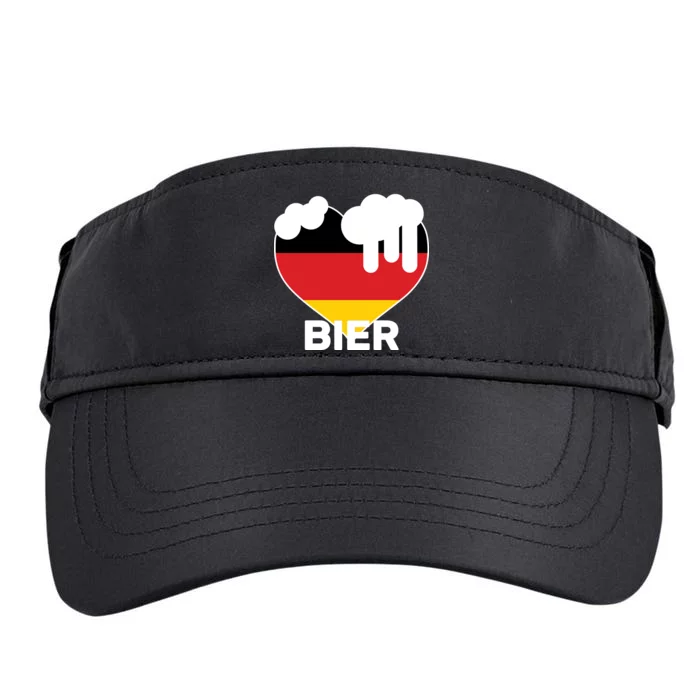 Bier Heart Full of Beer Oktoberfest Adult Drive Performance Visor