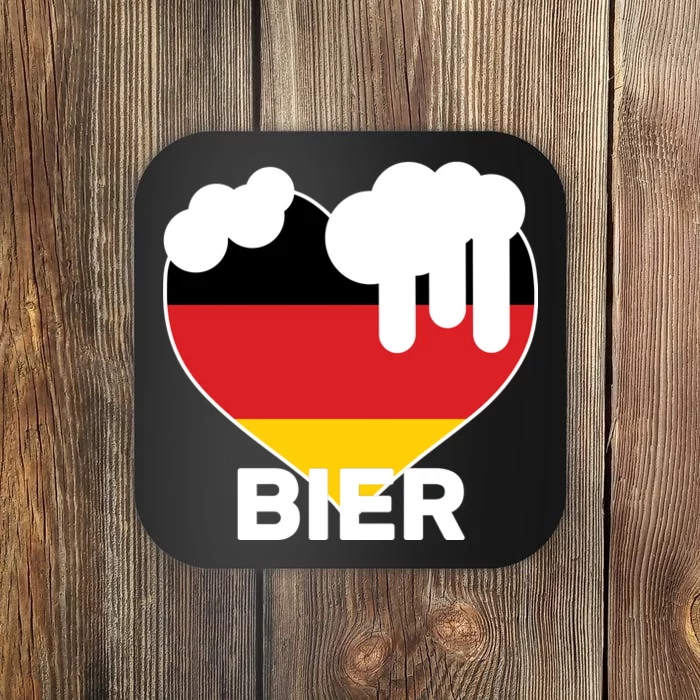 Bier Heart Full of Beer Oktoberfest Coaster