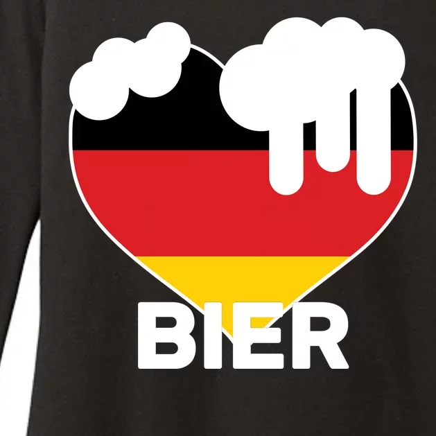 Bier Heart Full of Beer Oktoberfest Womens CVC Long Sleeve Shirt