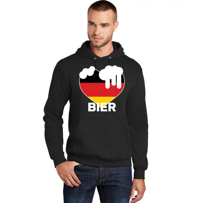 Bier Heart Full of Beer Oktoberfest Tall Hoodie