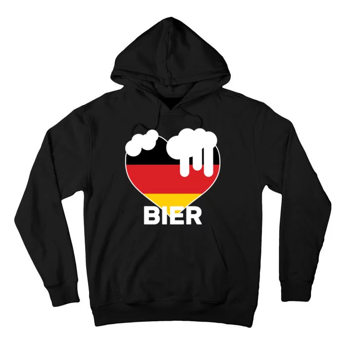 Bier Heart Full of Beer Oktoberfest Tall Hoodie