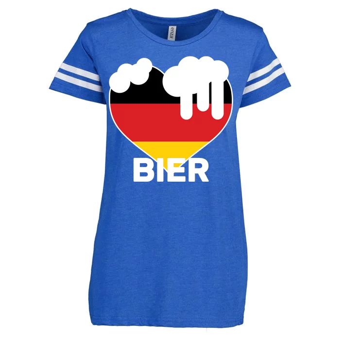 Bier Heart Full of Beer Oktoberfest Enza Ladies Jersey Football T-Shirt