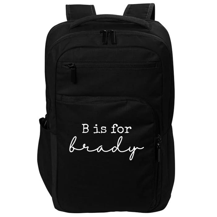 B Is For Brady Impact Tech Backpack