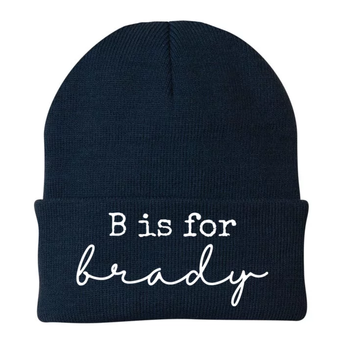 B Is For Brady Knit Cap Winter Beanie