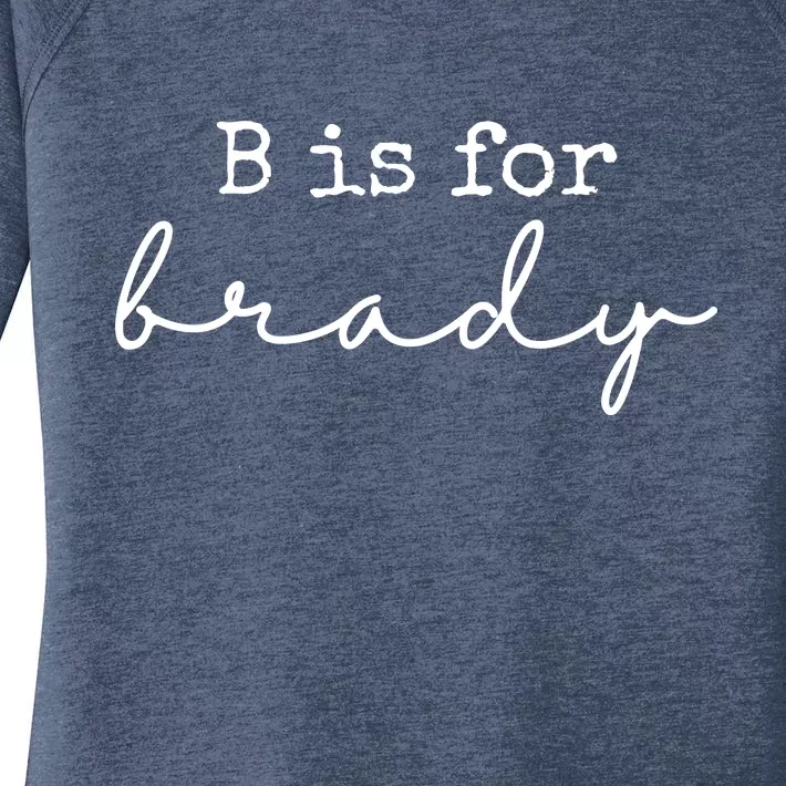 B Is For Brady Women's Perfect Tri Tunic Long Sleeve Shirt