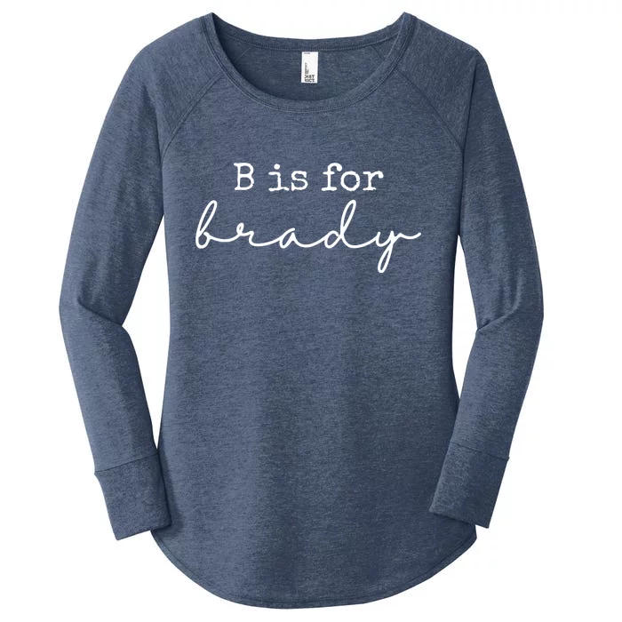 B Is For Brady Women's Perfect Tri Tunic Long Sleeve Shirt