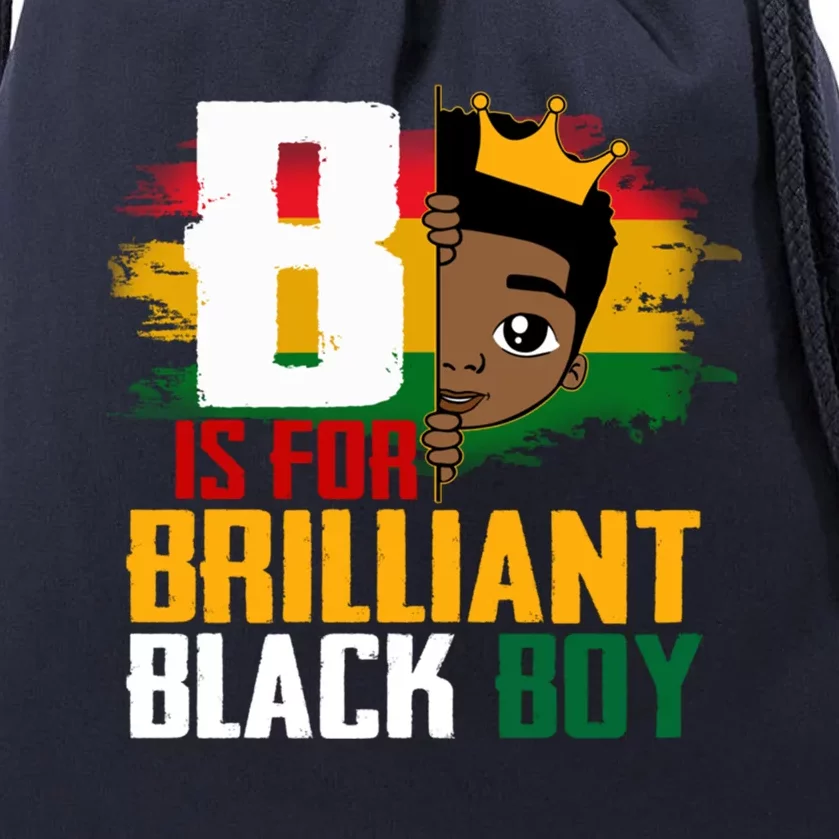 B Is For Brilliant Black Blm Pride Afro African Cool Gift Drawstring Bag