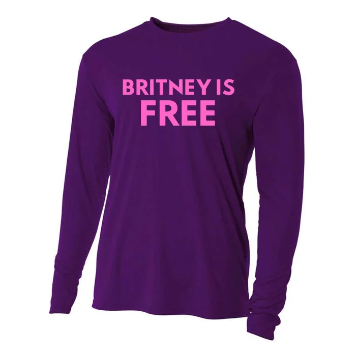 Britney Is Free Cooling Performance Long Sleeve Crew