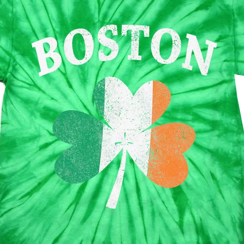 Boston Irish Flag Shamrock I St. Patrick's Day Gift Tie-Dye T-Shirt