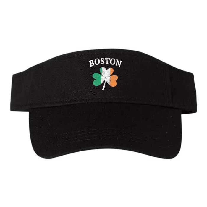 Boston Irish Flag Shamrock St. Patrick's Day Valucap Bio-Washed Visor