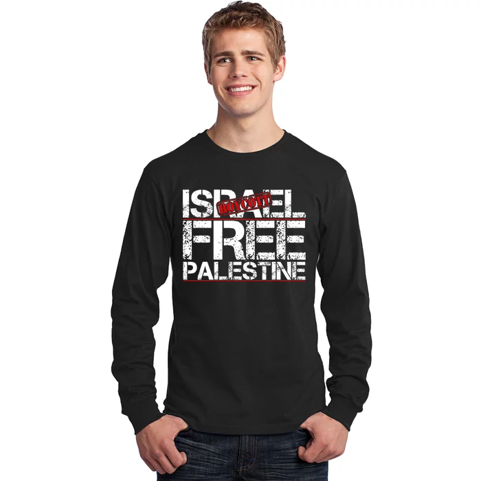 Boycott Israel Free Palestine Long Sleeve Shirt