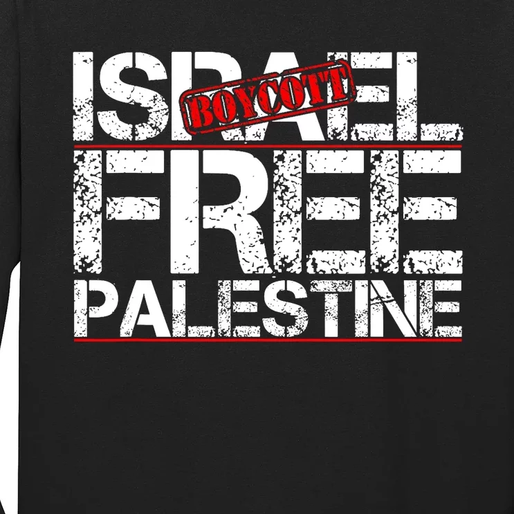 Boycott Israel Free Palestine Long Sleeve Shirt