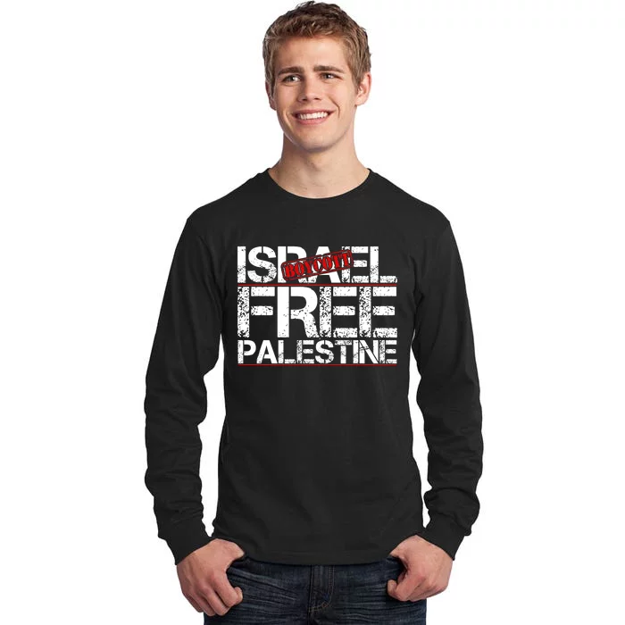 Boycott Israel Free Palestine Tall Long Sleeve T-Shirt