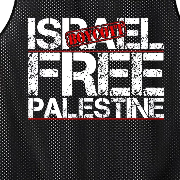 Boycott Israel Free Palestine Mesh Reversible Basketball Jersey Tank