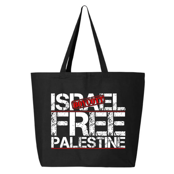 Boycott Israel Free Palestine 25L Jumbo Tote