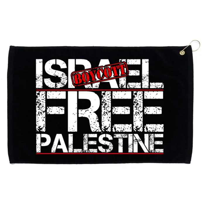 Boycott Israel Free Palestine Grommeted Golf Towel