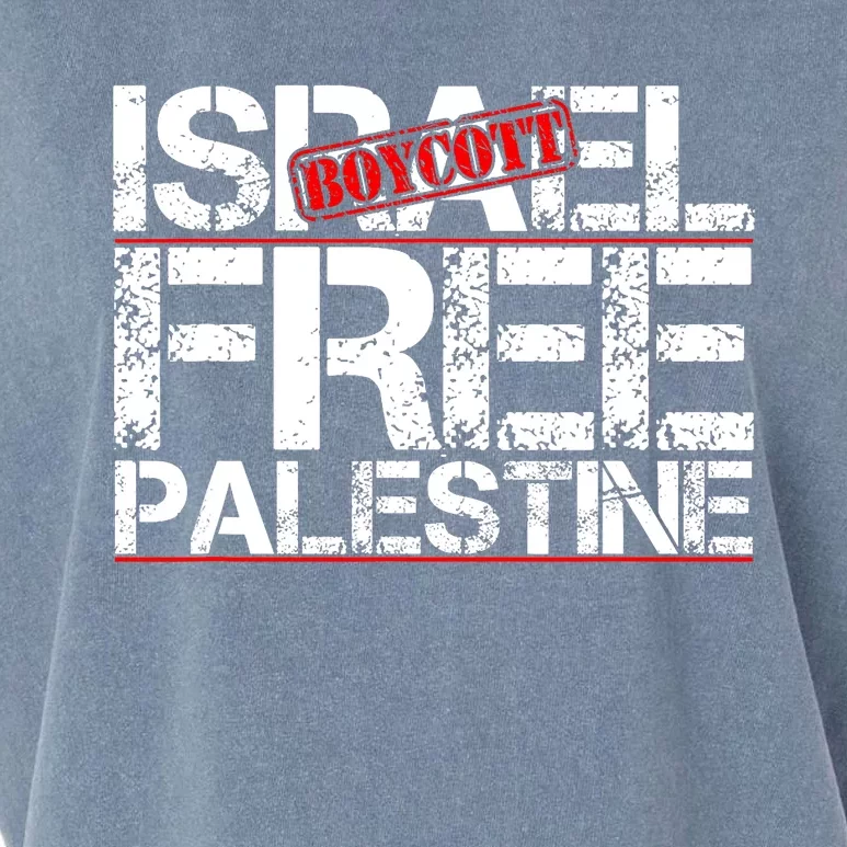 Boycott Israel Free Palestine Garment-Dyed Women's Muscle Tee