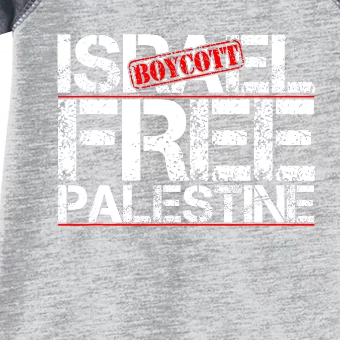 Boycott Israel Free Palestine Infant Baby Jersey Bodysuit