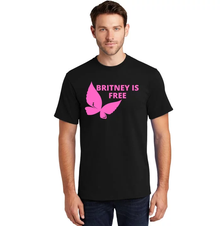 Britney Is Free Butterfly Tall T-Shirt