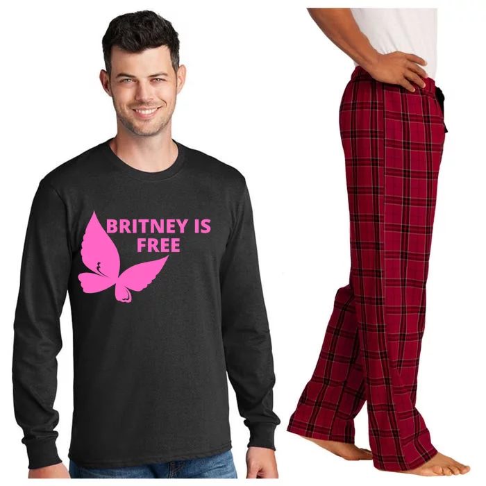 Britney Is Free Butterfly Long Sleeve Pajama Set