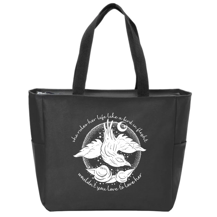 Bird In Flight Rhiannon Zip Tote Bag