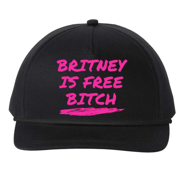 Britney Is Free Bitch Snapback Five-Panel Rope Hat