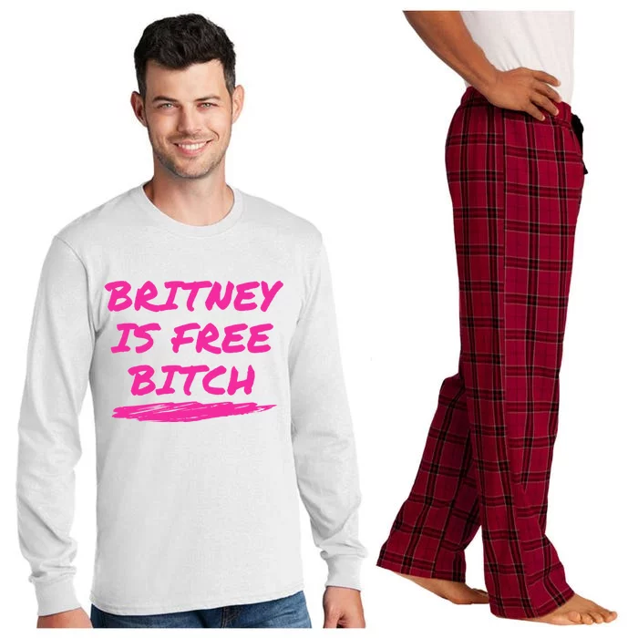 Britney Is Free Bitch Long Sleeve Pajama Set