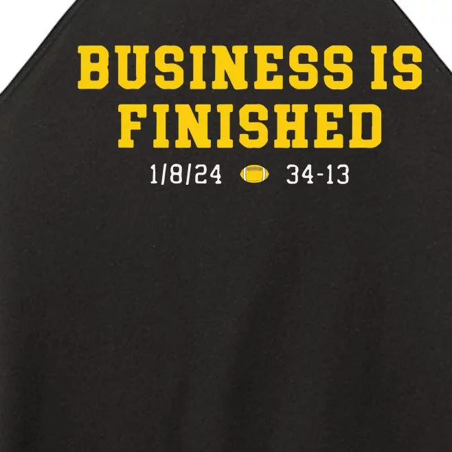 Business Is Finished Michigan Women’s Perfect Tri Rocker Tank